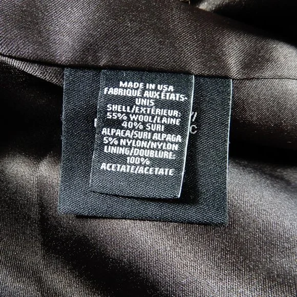 SOFIA CASHMERE Wool & Suri Alpaca Blend Car COAT Size 12 L Brown NEW $1195 - Picture 10 of 11